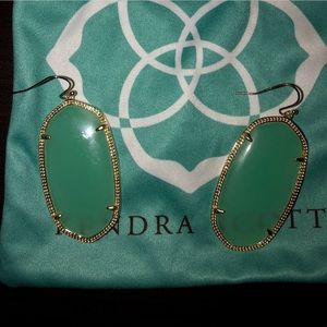 Danielle Statement Earrings in Chalcedony